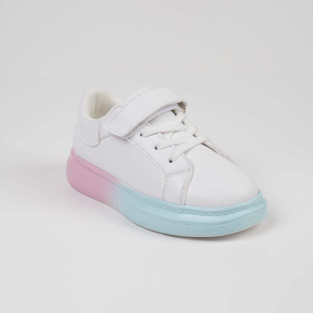 JNEL Kids Shoes – Casual Kids Slip On Sneakers for Boys and Girls – (Teal/Pink)