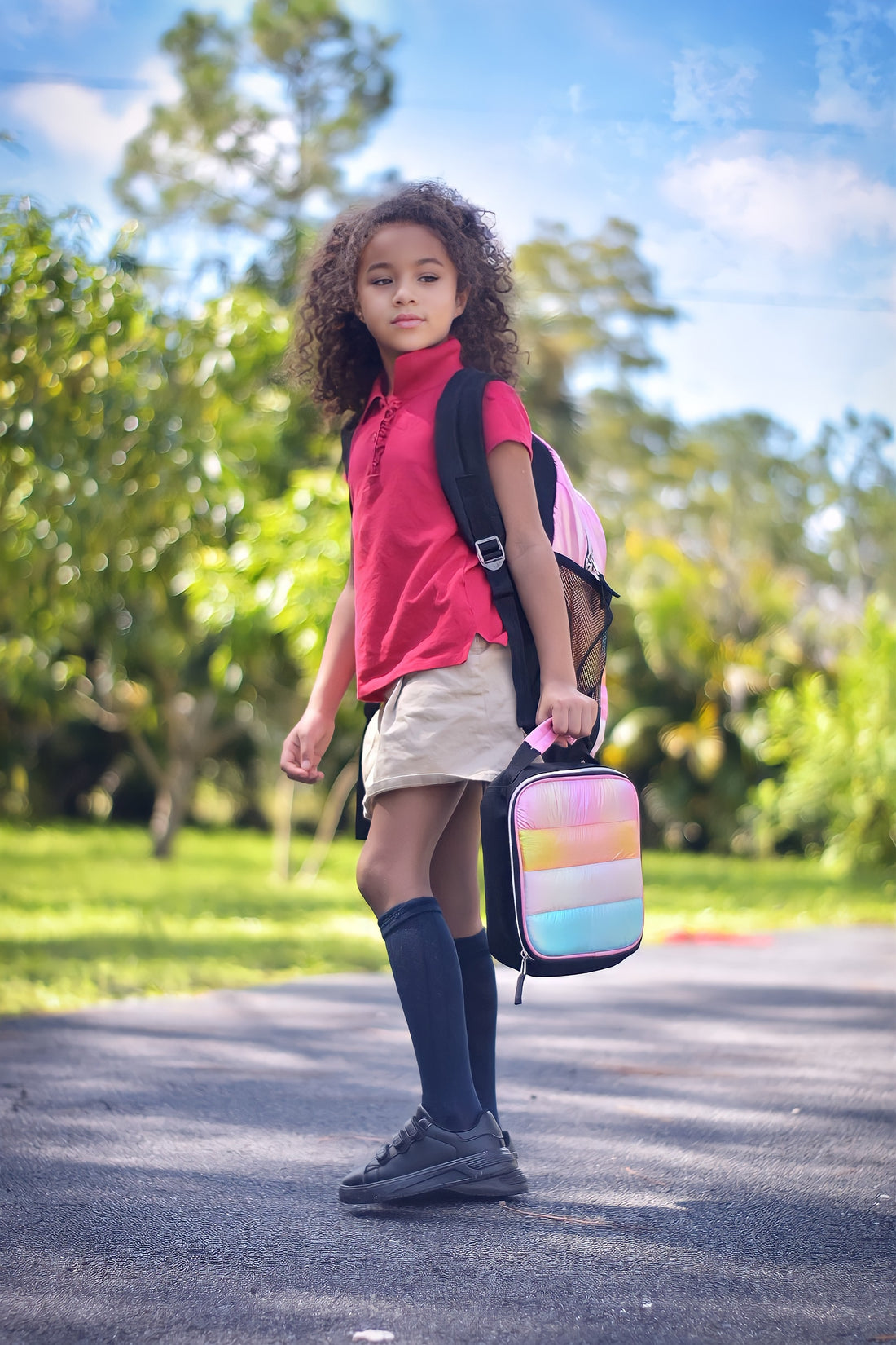 Unisex Black School Shoes for Kids 